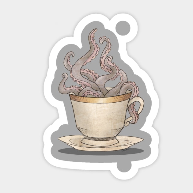 Tea Time Sticker by CRWarner